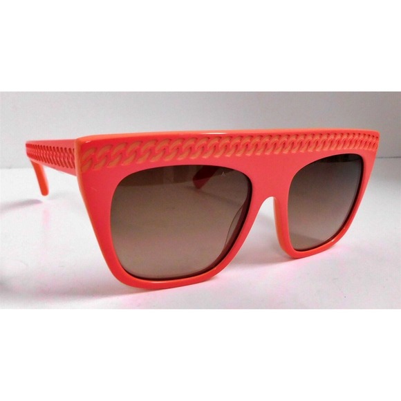 Stella McCartney Chain SC00119S 54o17 Salmon Pink Plastic Sunglasses Italy‎